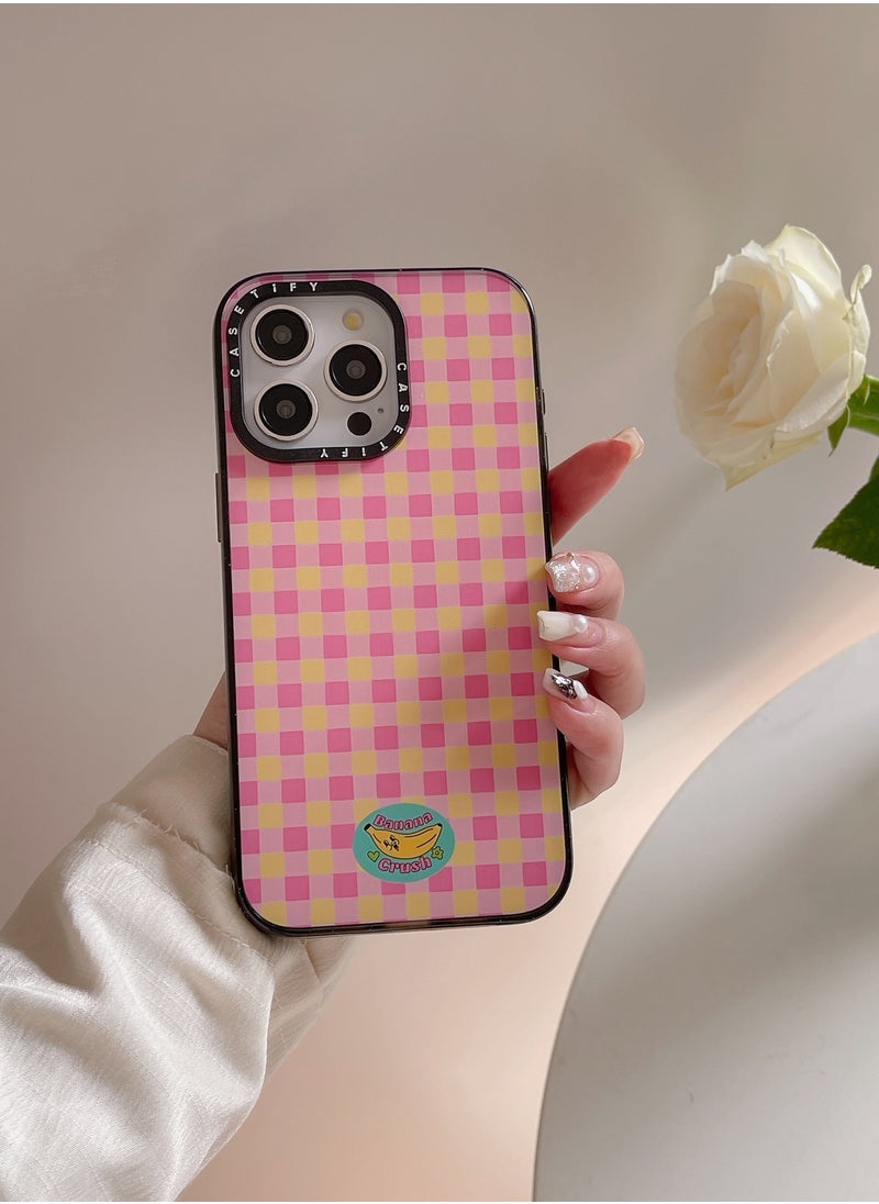 Sunny Gingham Banana Bliss Case for iPhone 14 Pro Max