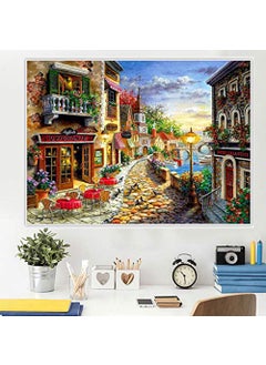 HASTHIP HASTHIP® DIY 5D Diamond Painting by Number Kits Full Drill Rhinestone Embroidery Cross Stitch Pictures Arts Craft for Home Wall Decor-11.8x15.8In (Color 2)  - Image 2