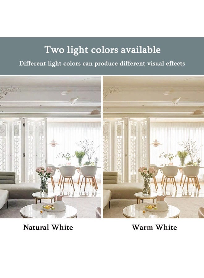 Furtey Adjustable Ceiling Spotlights - Modern Matte Black GU10 Track Lighting（With light bulb） for Majlis & Villas & Indoor & Kitchen & Hallway | Dimmable  LEDs (Warm White) - Image 4