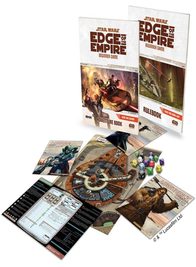Asmodee Star Wars Edge of The Empire: Beginner Game - Embark on Galactic Adventures in a Complete Learn-As-You-Go Experience! Sci-Fi RPG, Ages 10+, 3-5 Players, 1 Hour Playtime - Image 3