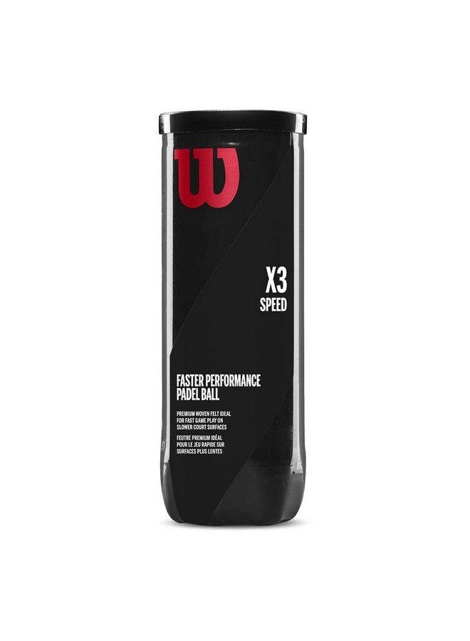 ويلسون اكس3 ويف كرة بادل عدد 3 باللون الأخضر من اللباد 19.43 × 6.86 × 6.86 سم WR8901101001 - Image 1