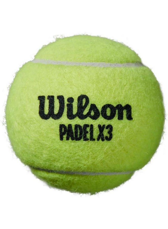 ويلسون اكس3 ويف كرة بادل عدد 3 باللون الأخضر من اللباد 19.43 × 6.86 × 6.86 سم WR8901101001 - Image 3