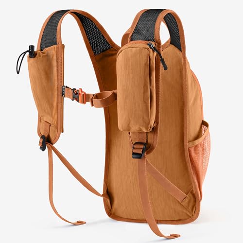 Uselike 10L Small Hiking Backpack Travel Daypack Lightweight Packable Back Pack for Women Men(Orange) - Image 2