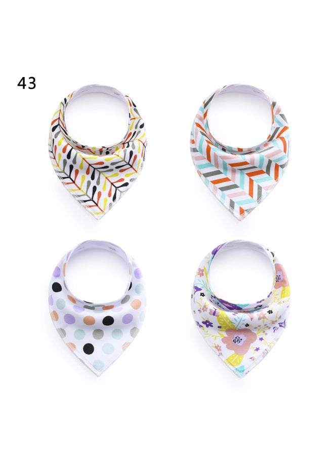 Nariele New 4-Piece Set Baby Drool Bibs