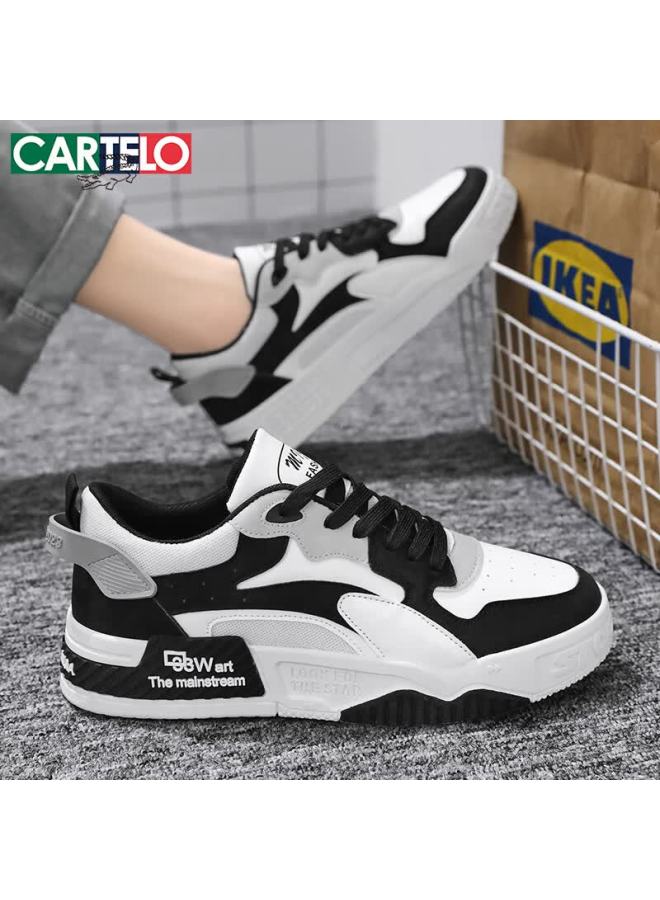 Cartelo Men's Spring Trendy Casual Shoes Thick Sole Sneakers Black Size 40 - Image 2