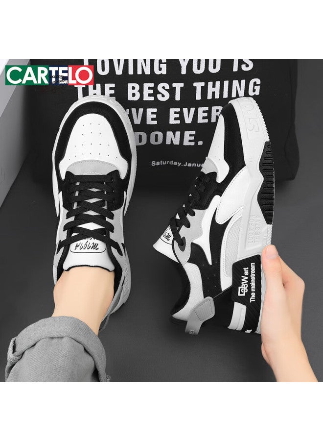 Cartelo Men's Spring Trendy Casual Shoes Thick Sole Sneakers Black Size 40 - Image 3