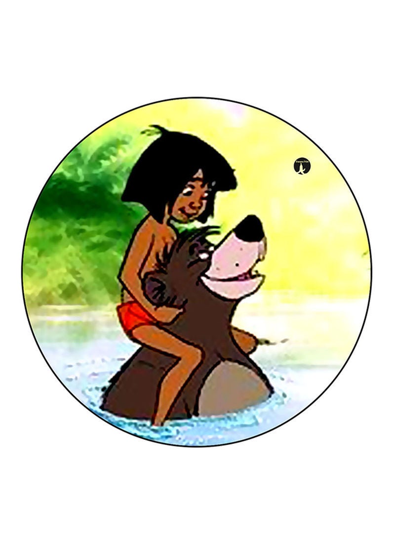 RKN Disney Printed Mouse Pad  Round  Multicolour