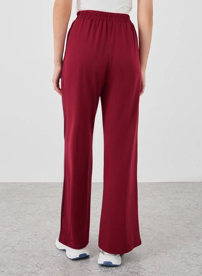 Take Two Take Two Side Striped Wide Leg Joggers
