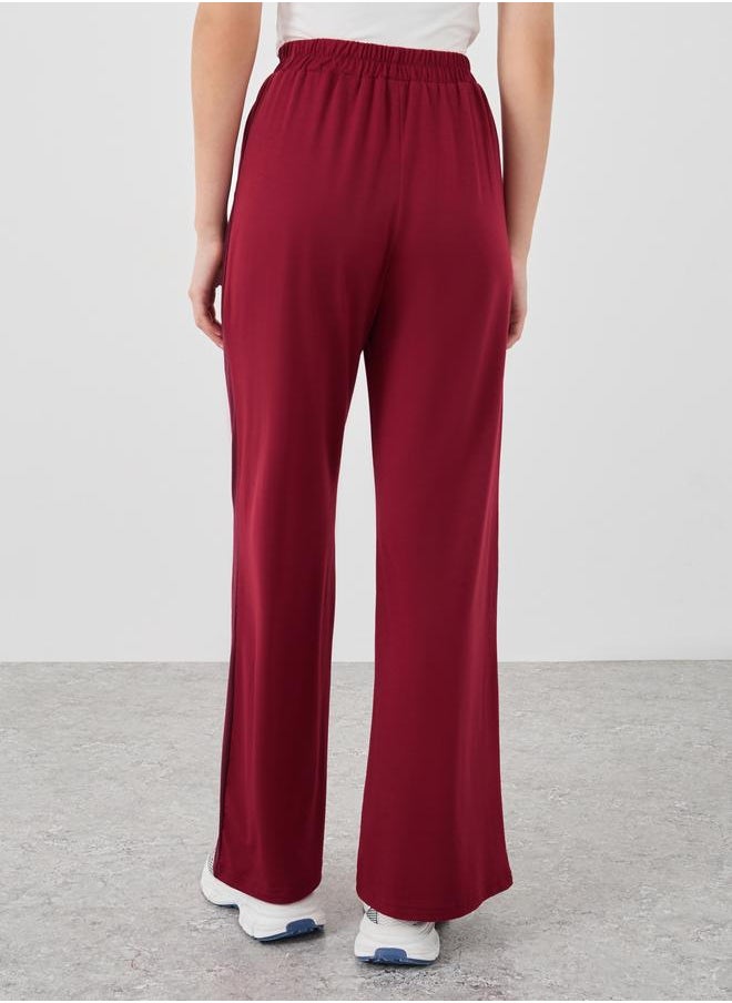 Take Two Take Two Side Striped Wide Leg Joggers  - Image 4