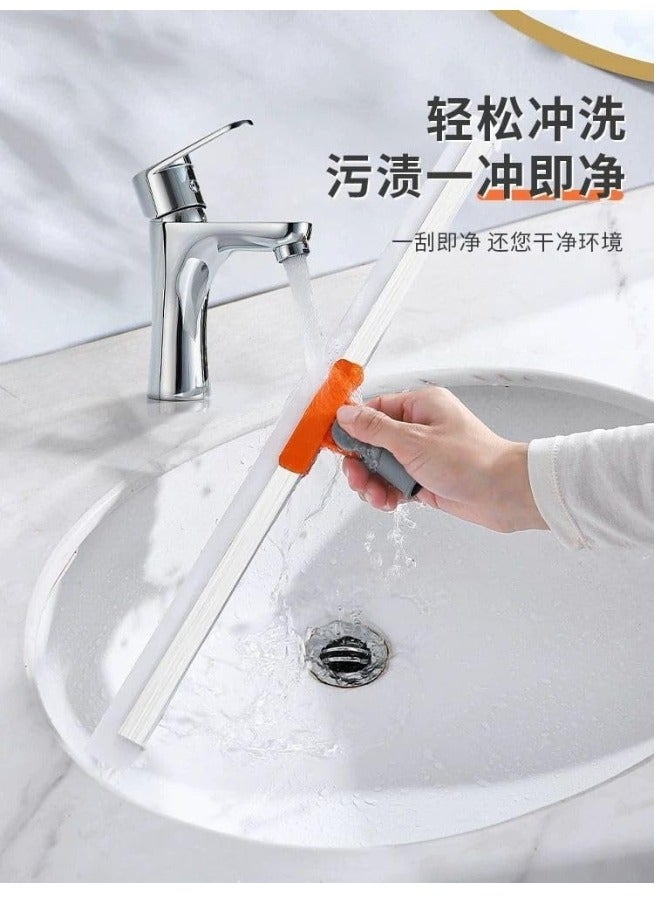 ممسحة سيليكون سحرية، ممسحة زجاجية وأرضية 2 في 1، قطعة أثرية جديدة لأرضية الحمام المنزلي (عرض الممسحة: 50 سم) - Image 4