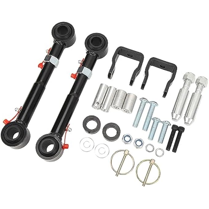 Sorandy Front Swaybar Quicker Disconnect System With 25In To 6In Adjustable Quicker Disconnect Sway Bar Links Compatible With Tj Jks 1997 To 2006 - Image 3