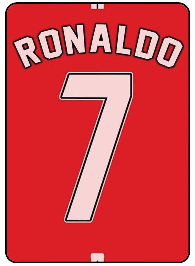 EYE CATCH Protective Case Cover For Samsung Galaxy Tab A8 10.5 Inch Ronaldo Red Shirt - Image 1