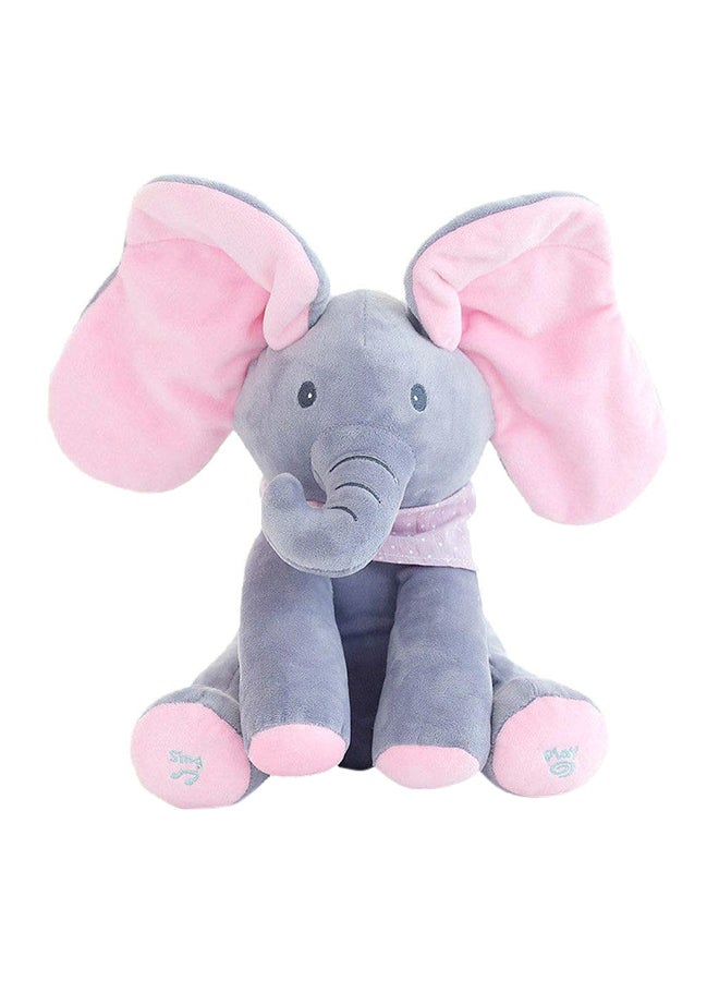 Authentic Cute And Beautiful Elephant Shaped Durable Stuffed Plush Toy 30cm - Image 1