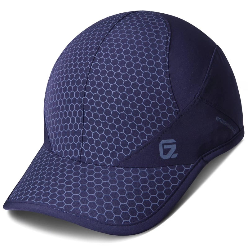 GADIEMKENSD Sport Cap,Soft Folding Brim Lightweight Running Hat Breathable Baseball Cap Quick Dry Sport Caps Cooling Portable Sun Hats for Men and Woman Performance Cloth Workouts and Outdoor Activities Navy  - Image 1