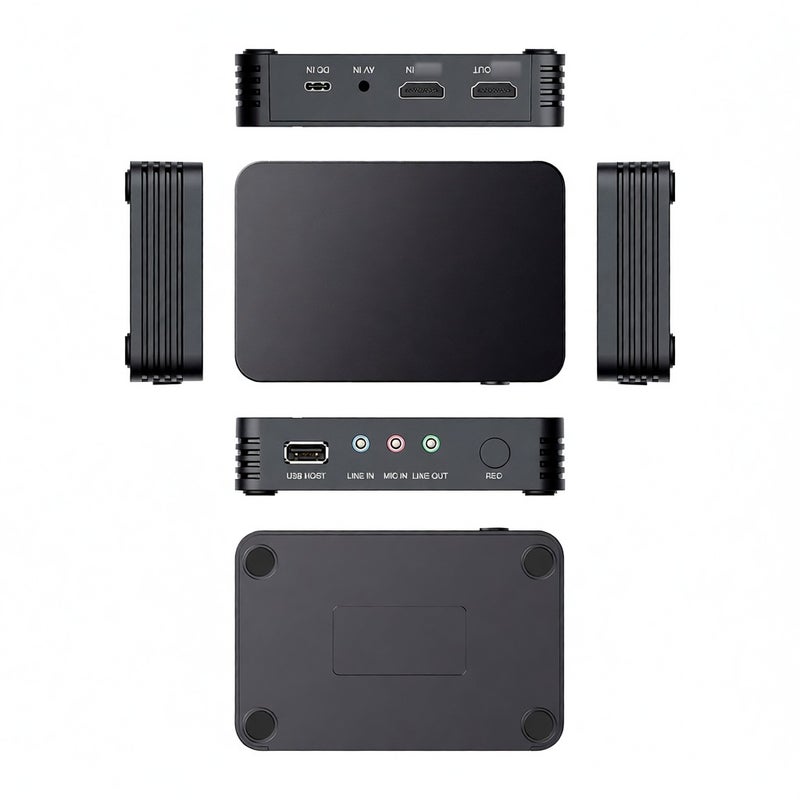 بطاقة التقاط الفيديو عالية الوضوح 1080P مسجل الألعاب عالية الوضوح جهاز التقاط الفيديو عبر USB Cam Link متوافق مع أجهزة Xbox و PS4 والأجهزة التلفزيونية والمسارات الضوئية إلخ. يدعم مدخلاً لمايكروفون التعليق بدون الحاجة إلى كمبيوتر - Image 4