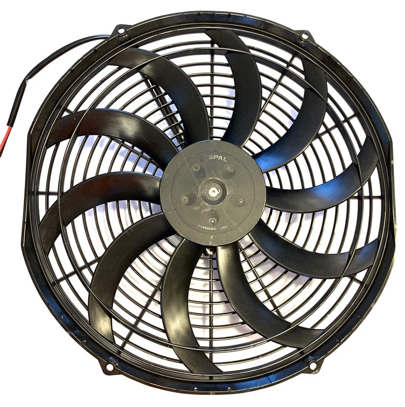 SPAL 30102042 14" Puller Fan 12 Volt High Performance Curved Blade 1864 cfm VA08-AP71/LL-53A - Image 1