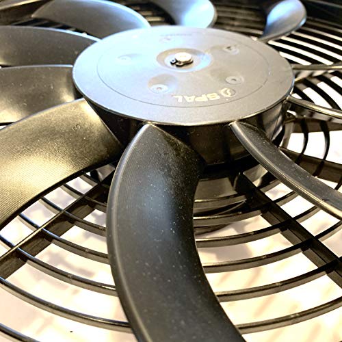 SPAL 30102042 14" Puller Fan 12 Volt High Performance Curved Blade 1864 cfm VA08-AP71/LL-53A - Image 3