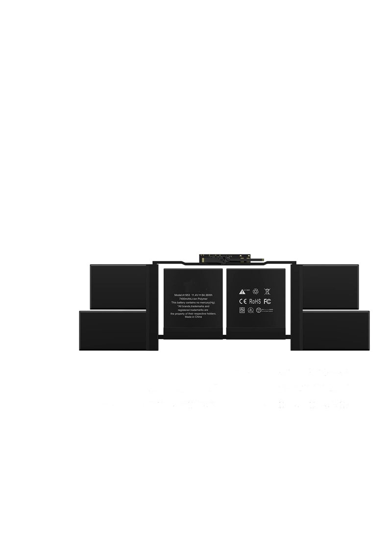 Terabyte A1990 A1953 Battery Replacement for MacBook Pro 15" Touch Bar EMC 3215 3359 Mid 2018 2019 MV902LL/A MV912LL/A MV922LL/A MV932LL/A MV942LL/A MV952LL/A MV962LL/A MV972LL/A MV902B/A MV912B/A - Image 1