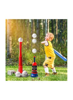 SYOSI Tee Ball Set for Kids 3-12, Kids Baseball Tee, T-Ball Set for Toddlers 2-6, 6 Balls, Teeball Batting Tee, Pitching Machine, Nice Gift Outdoor Sport Toy Games for Kids 3-12 Years Boys & Girls  - Image 2