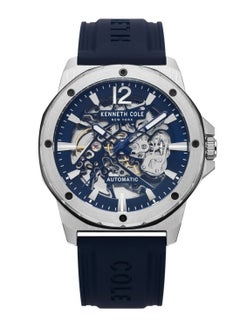 Kenneth Cole Men Automatic Blue Silicone Strap Watch KCWGR2217402