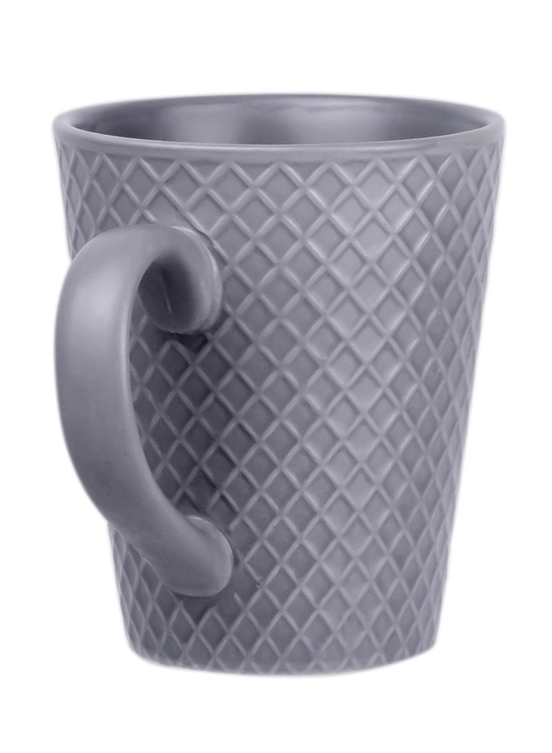 Cuisine Art 350ml Stoneware Ceramic Coffee Tea Mug -  Santas Gray, 9x10.5cm - Stylish and Durable Large Mug for Hot Beverages - Ideal for Home, Office, and Gifting  - Image 2
