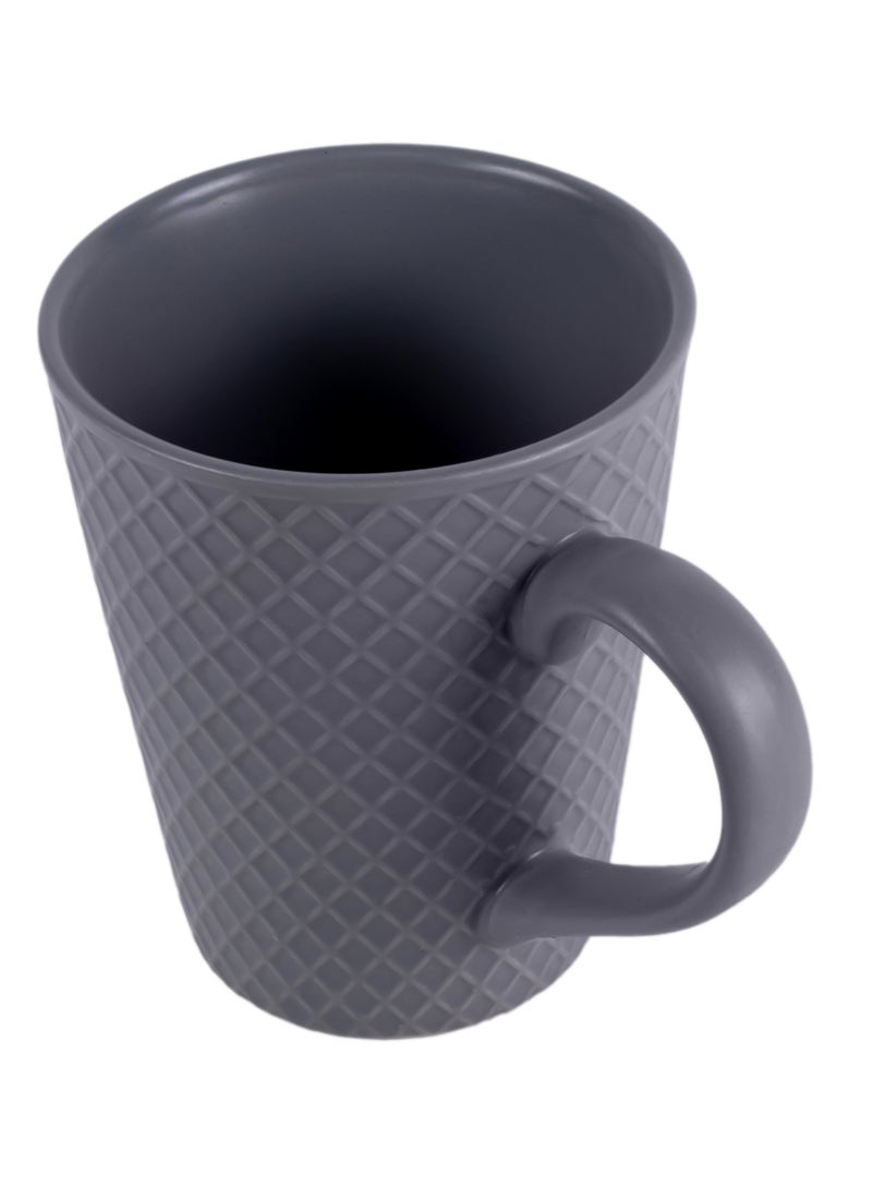 Cuisine Art 350ml Stoneware Ceramic Coffee Tea Mug -  Santas Gray, 9x10.5cm - Stylish and Durable Large Mug for Hot Beverages - Ideal for Home, Office, and Gifting  - Image 4