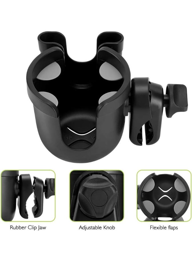2-in-1 Stroller Phone & Cup Holder - Universal for Uppababy, Nuna, Doona & More - Image 5