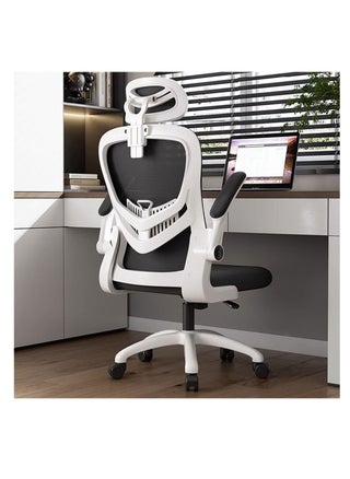 Computer Chair for Home Executive Office Chair Mesh High Back Swivel Ergonomic Chair with Adjustable Headrest Lumbar Support 40-48CM Height Adjustable Home Office Desk Chair for Study Working (White) - pzsku/Z6F09287B3E79DF314924Z/45/_/1723276403/5e8555e2-f6e7-4b60-b3e7-928c27b0b736