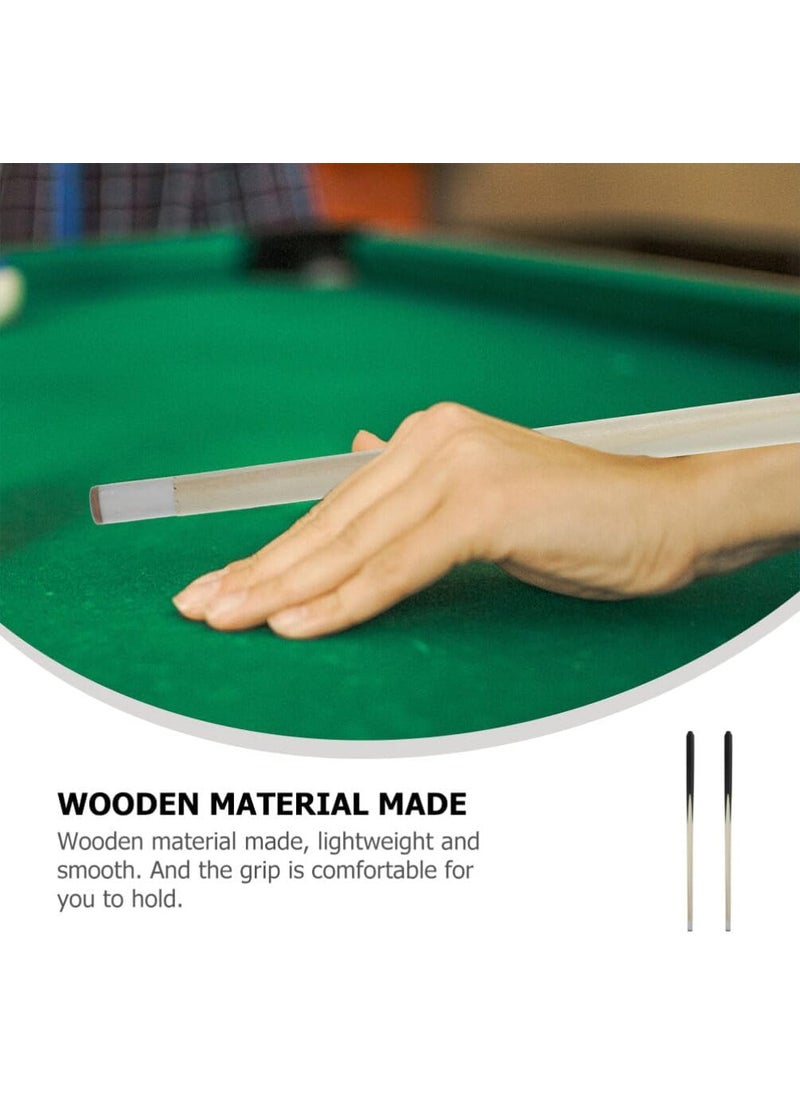 Vaguelly Vaguelly Shorty Pool Cues for Kids 48cm Wooden Billiard House Cue Sticks Children Mini Pool Cues Billiard Cue Sticks Short Practice Wood Snooker Cues 2pcs  - Image 3