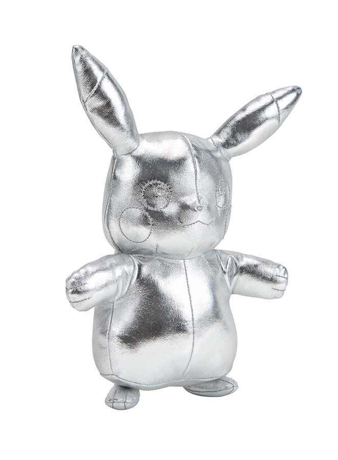 NIBEMINENT Plush Siver Pikachu 15.24cm - Image 4