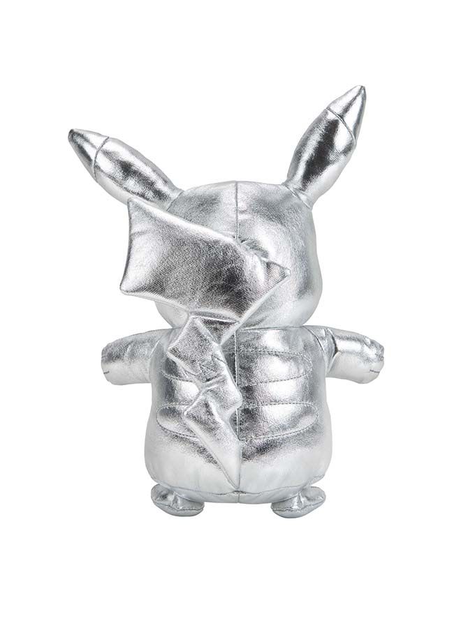 NIBEMINENT Plush Siver Pikachu 15.24cm - Image 2