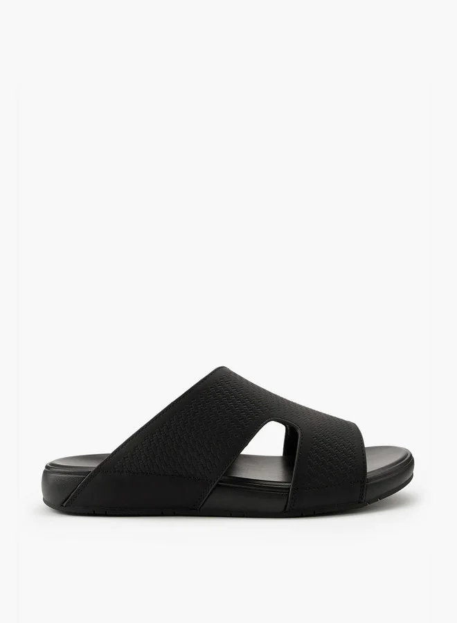 دوتشيني Men's Textured Slip-On Arabic Sandals