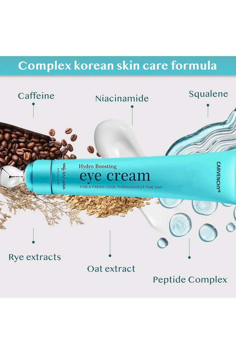 CARVENCHY Eye Cream for Dark Circles丨With Caffeine, Peptides, Niacinamide, Organic Oat & Rye丨Eliminates Dark Circles, Puffiness & Wrinkles丨Repairs Skin Barrier, Anti-Aging丨for All Skin Types - Image 3