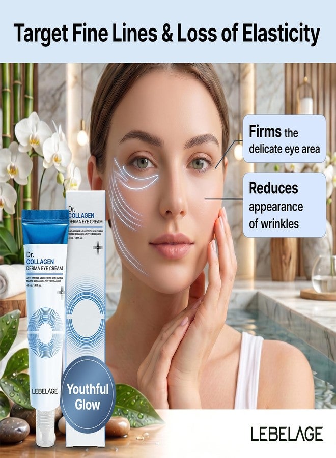 LEBELAGE Derma Eye Cream 1.35 fl oz | Lightweight Eye Moisturizer | Fast-Absorbing Daily Under Eye Cream for Smooth, Hydrated Skin Feel | Korean Skincare Routine (Collagen - Image 5