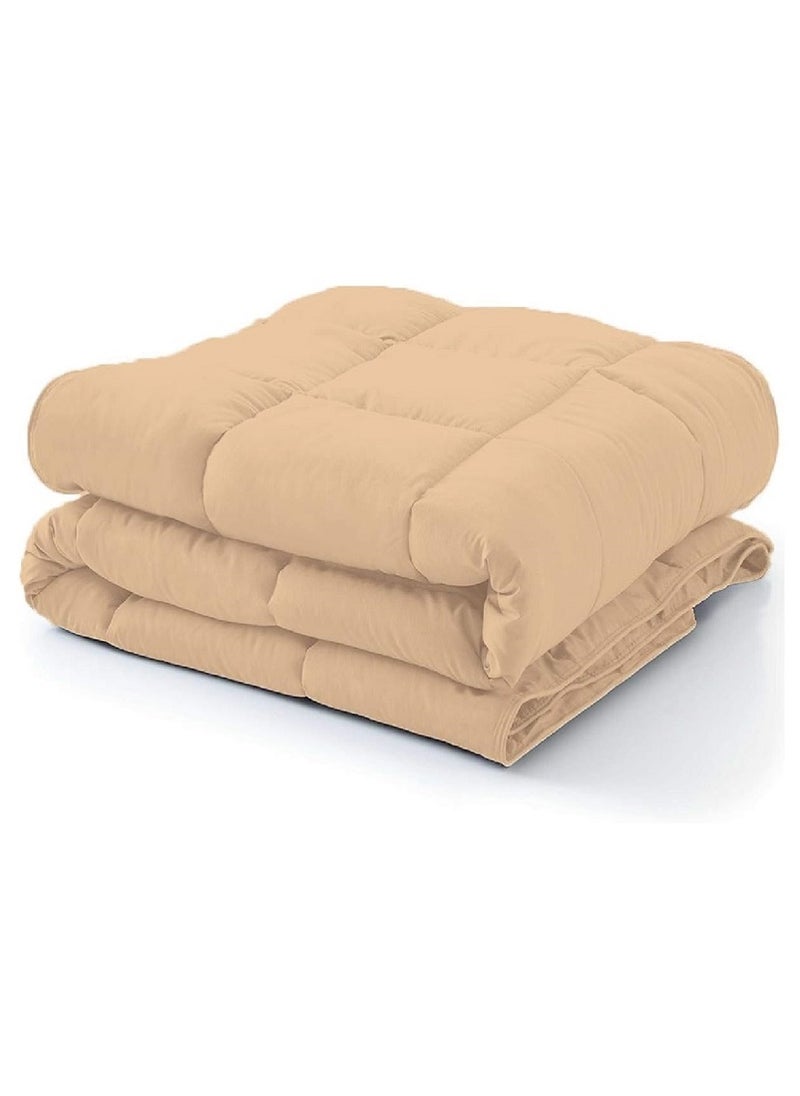 Blueberry Queen Size Quilted Down Duvet Insert Cotton 160 x 220cm  - Image 1