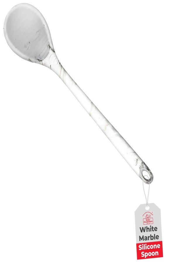 Better Houseware White Marble Silicone Spoon - Image 1