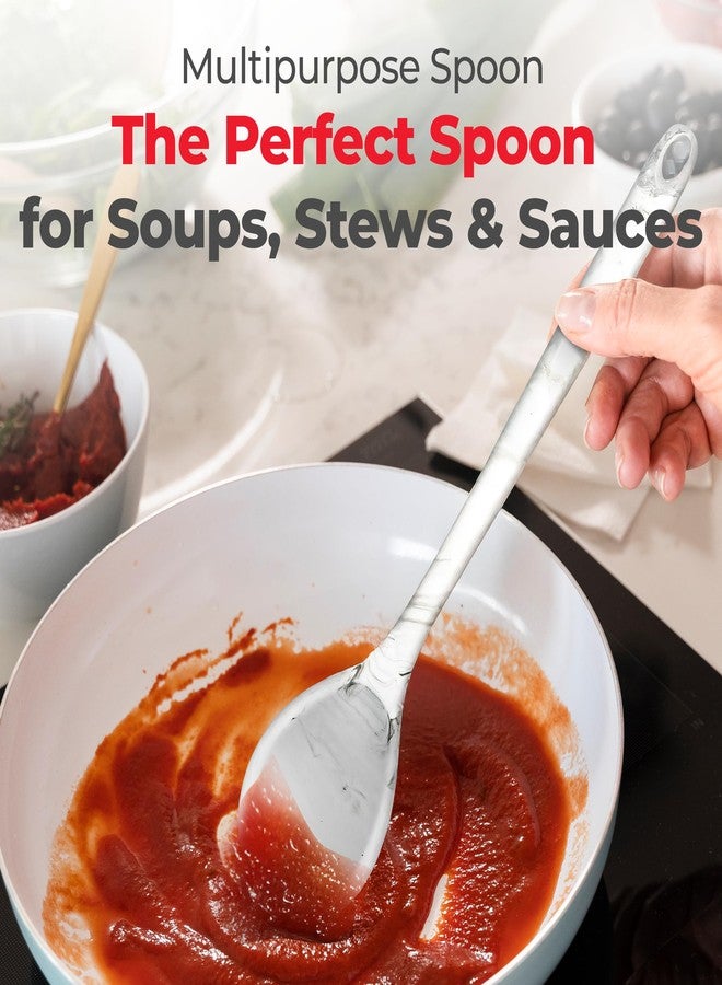 Better Houseware White Marble Silicone Spoon - Image 4