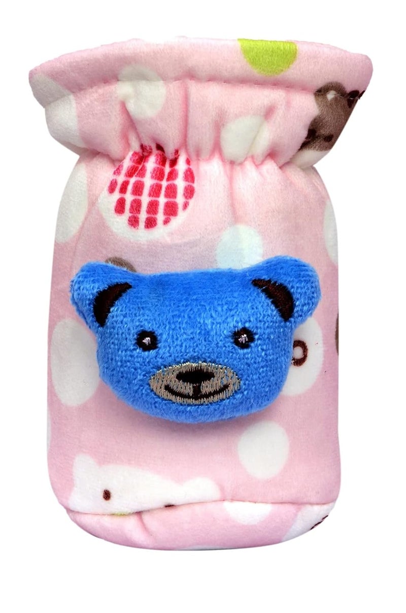 Alya The Cheeky Kidzz Pack Of 3 New Born Baby Nursing Feeding Bottle Cover With Soft Stretchable Velvet Attractive Cartoon DesignIBaby Milk Feeder Bottle Cover 150 Ml-200 Ml(0-2 Years)(Design 6) - Image 3