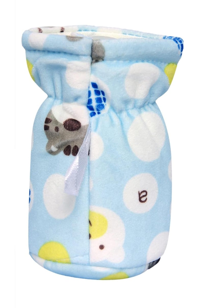 Alya The Cheeky Kidzz Pack Of 3 New Born Baby Nursing Feeding Bottle Cover With Soft Stretchable Velvet Attractive Cartoon DesignIBaby Milk Feeder Bottle Cover 150 Ml-200 Ml(0-2 Years)(Design 6) - Image 5