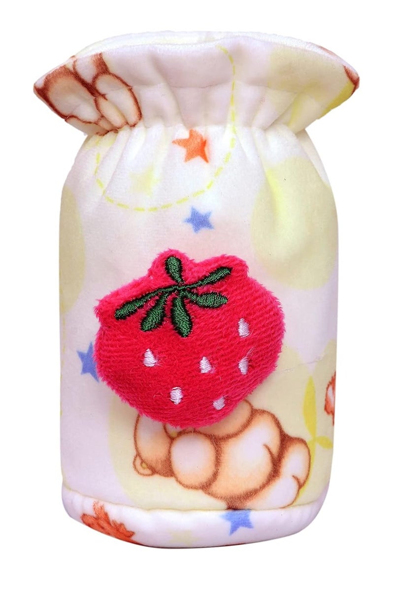 Alya The Cheeky Kidzz Pack Of 3 New Born Baby Nursing Feeding Bottle Cover With Soft Stretchable Velvet Attractive Cartoon DesignIBaby Milk Feeder Bottle Cover 150 Ml-200 Ml(0-2 Years)(Design 6) - Image 4