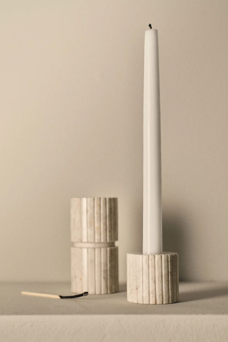 H&M Small marble candlestick