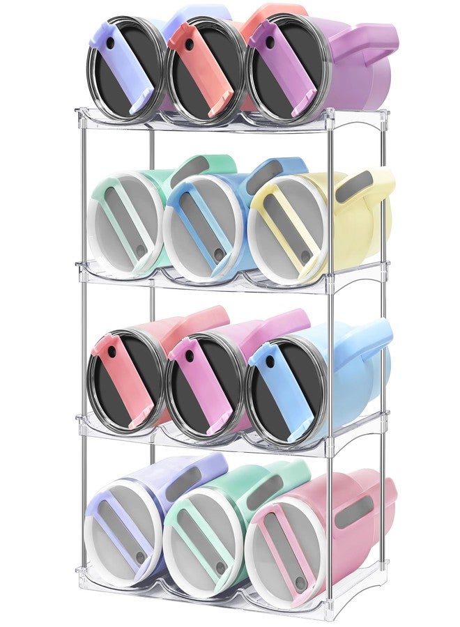 Homecor Water Bottle Organizer for Stanley 40 oz Tumbler - Large Capacity Water Bottle Holder for Cabinet, Kitchen Organizers and Storage for Stanley Cup Accessories, Tumbler Organizer Storage Rack, 4 Pack - Image 1