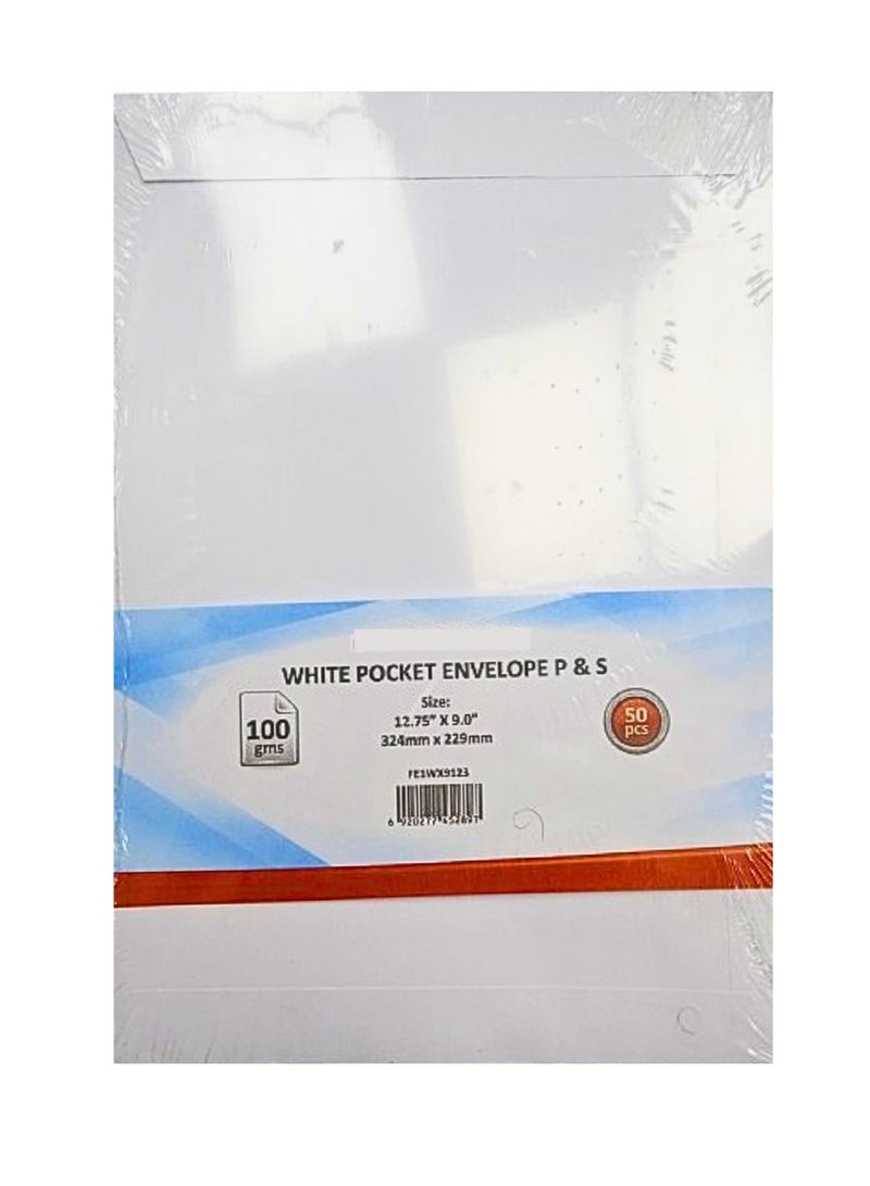 Terabyte White Pocket Envelope 12.74 x 9.0 inch - Image 2