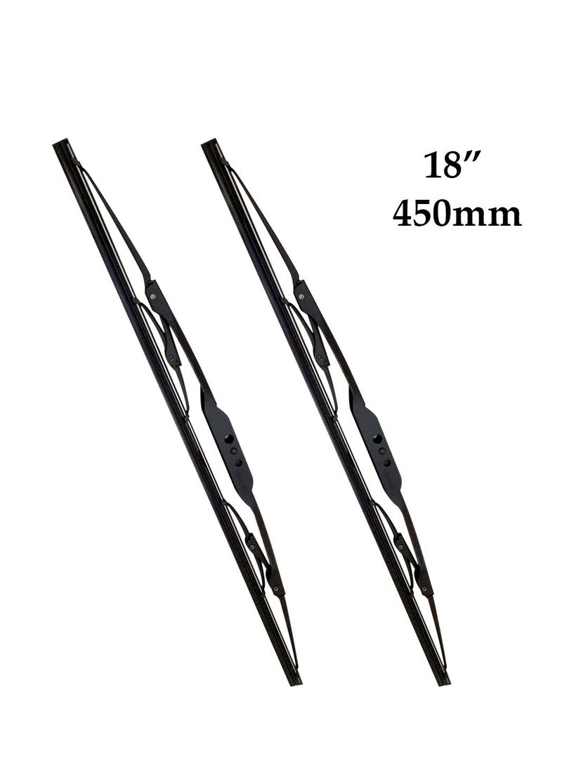 Viewmax VIEW MAX Windshield Car Wiper Blades, Powerful Performance Conventional Wiper Blades - 2 Pcs - (18" 450mm)  - Image 5
