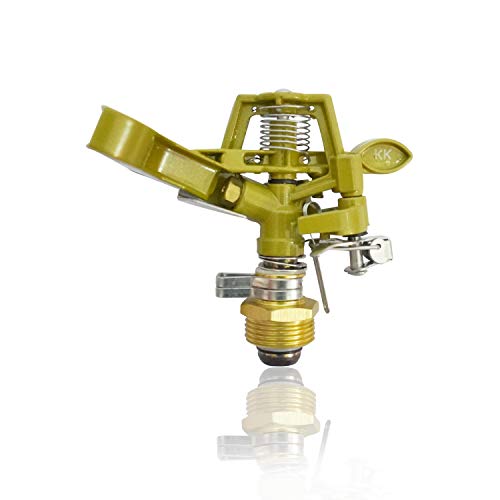 FIELDSTAR Brass Impact Drive Sprinkler Garden Watering Irrigation Sprayer Head (Paint Coated) - Image 5