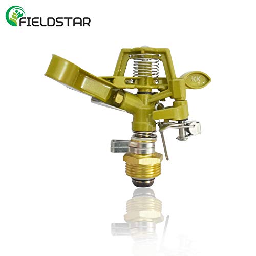 FIELDSTAR Brass Impact Drive Sprinkler Garden Watering Irrigation Sprayer Head (Paint Coated) - Image 2