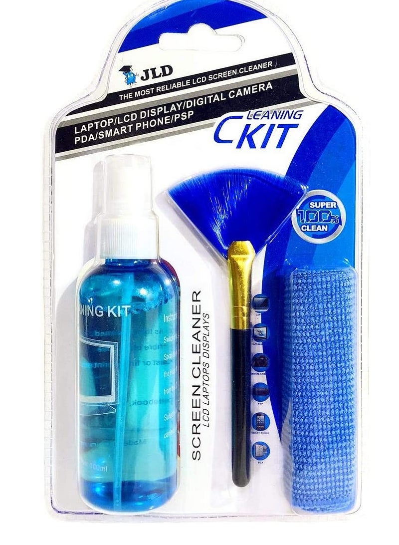 3 in 1 Gel Screen Cleaning Kit for LCD Laptop Displays Mobile & PSP - Image 1