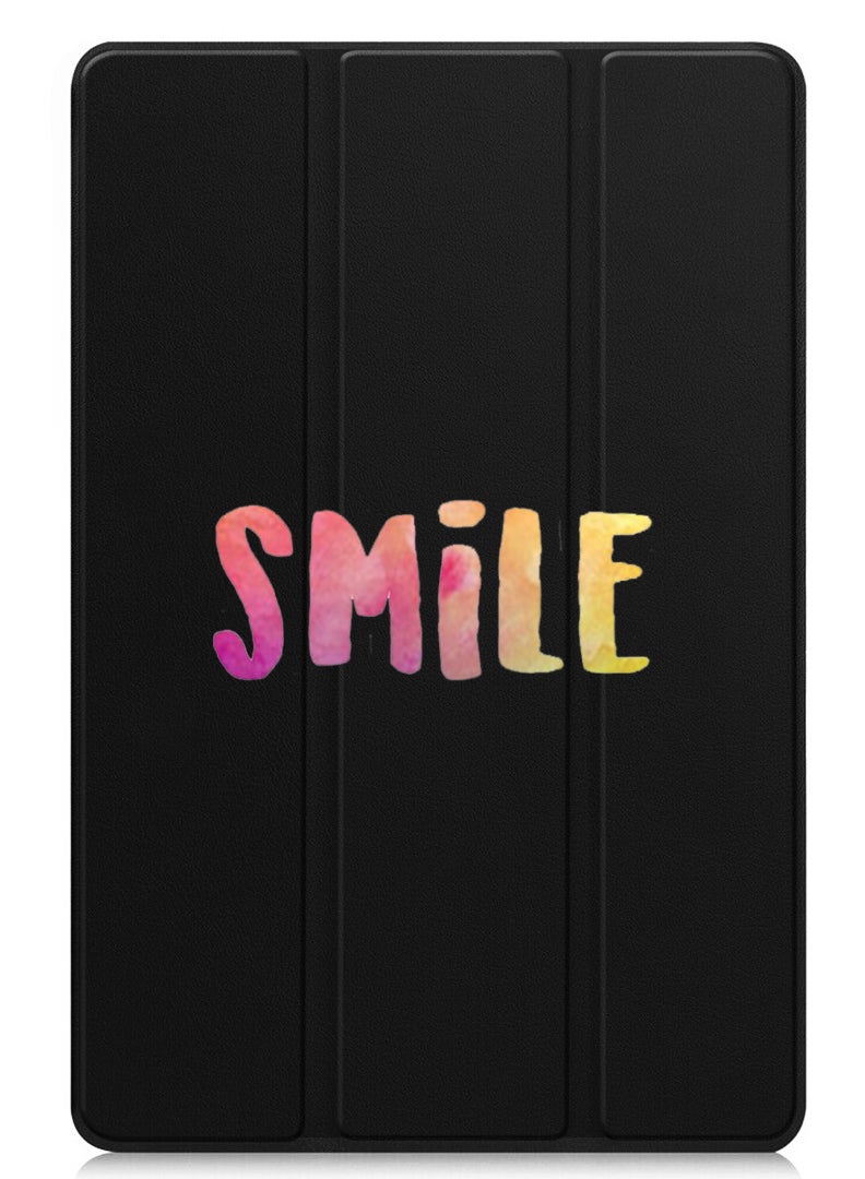 Theodor Protective Flip Case For Lenovo Xiaoxin Pad (2024) With Trifold Stand Auto Wake Sleep Shockproof Cover Smile  - Image 1