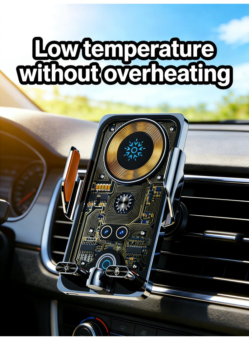 【Practical Choice】Multi-Functional All-in-One Car Phone Mount | Wireless Charging | Infrared Sensing | 360° Free View Adjustment | Economical and Practical Choice for Family Cars - Image 1