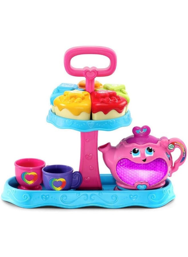 LeapFrog 603203 Musical Rainbow Party Learning Toy And Pretend Play Educational Tea Set For Children With Ssorter, Lights And Songs, Multi-Colour,115 X 300 X 273 Millimeters  - Image 3